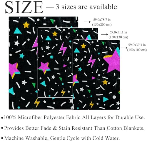 Couverture polaire étoiles de qualité supérieure pour literie et divan - 5