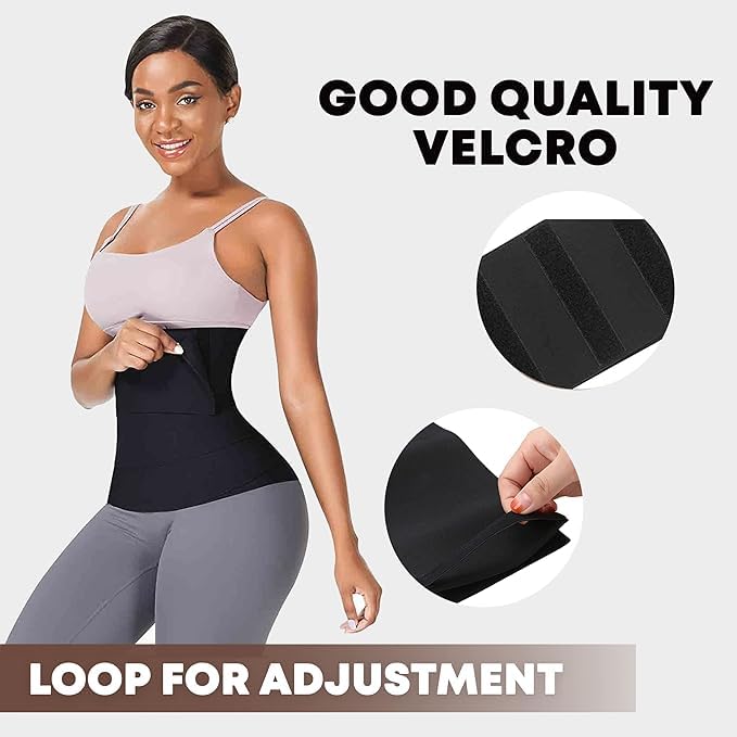 CIPZI Free Size Premium Waist Belt Elastic Band Weight Loss Flat Belly Belt Body Shaper Abdominal Belt After Delivery for Tummy Reduction Tummy Wrap Waist Trainer - Image 6