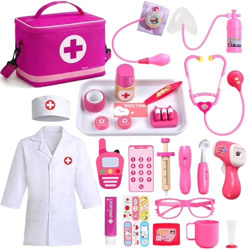 Doctor Kit for Toddlers 3-5 Girls Toy Kids Doctor Play Set for Pretend Play
