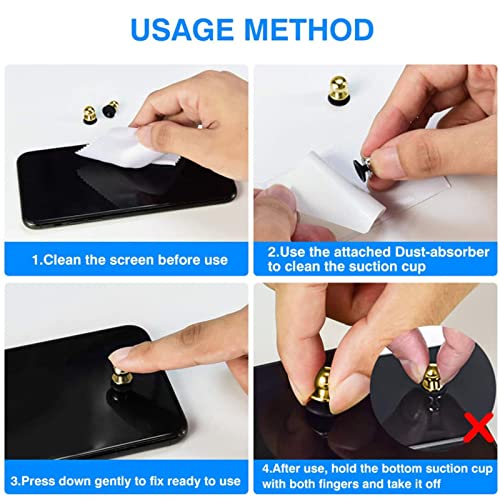 Kadagg Handy-Spiel-Assistent-Taste Saugnapf Telefon Spiel Artefakt Spiel Joystick Finger Taste Metall