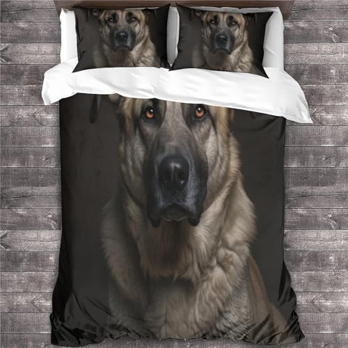 Housse de couette imprimé 3D animaux parure de lit durable - 4
