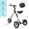 TopMate ES32 Electric Tricycle 3 Wheels Foldable Trike with Seat for Adults, Light Weight with Reverse Function and Key Switch, 10 Inch Pneumatic Tires Tricycle for Commute and Travel #1