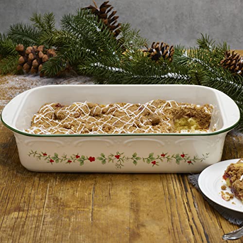 Image of Pfaltzgraff Winterberry Rectangular Baker, 13 Inch