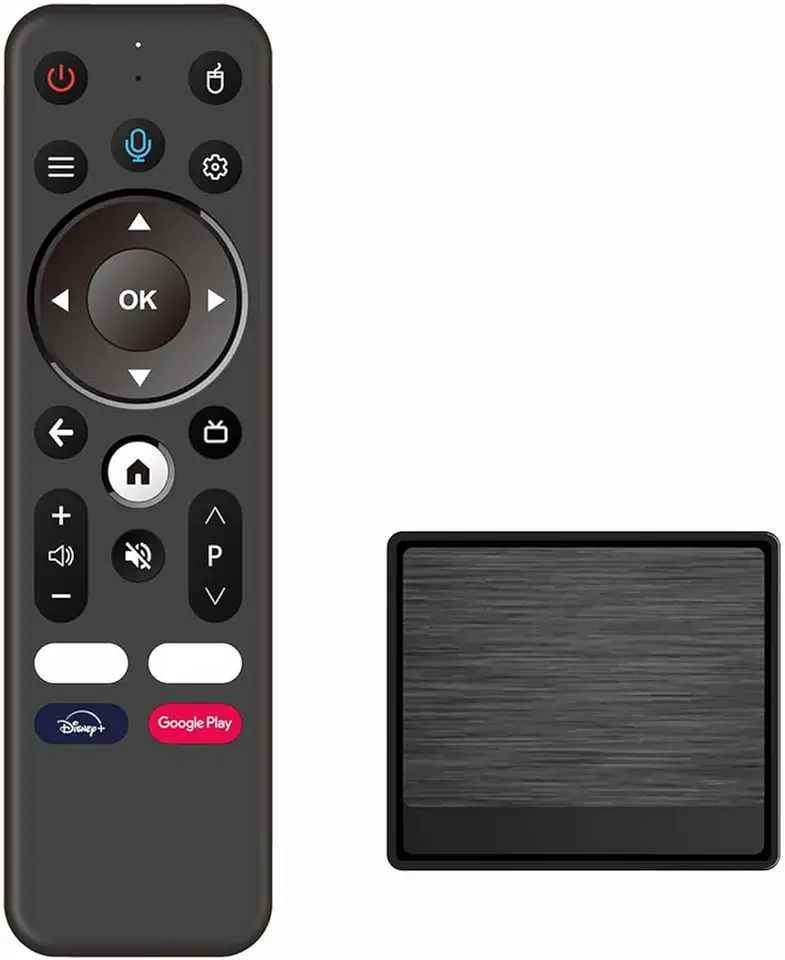 Android 12 0 Streaming Quad-Core com Controle Remoto por Voz Suporte a WiFi 2 4G 5G e BT 5 4 4K para Jogo em Casa Reprodução de Vídeo Fluída