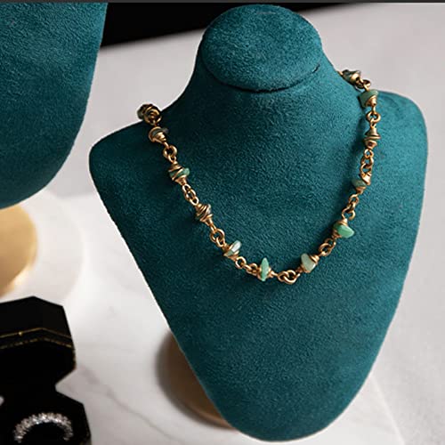 Soporte de exhibición de joyería para collar y colgante con base estable 6