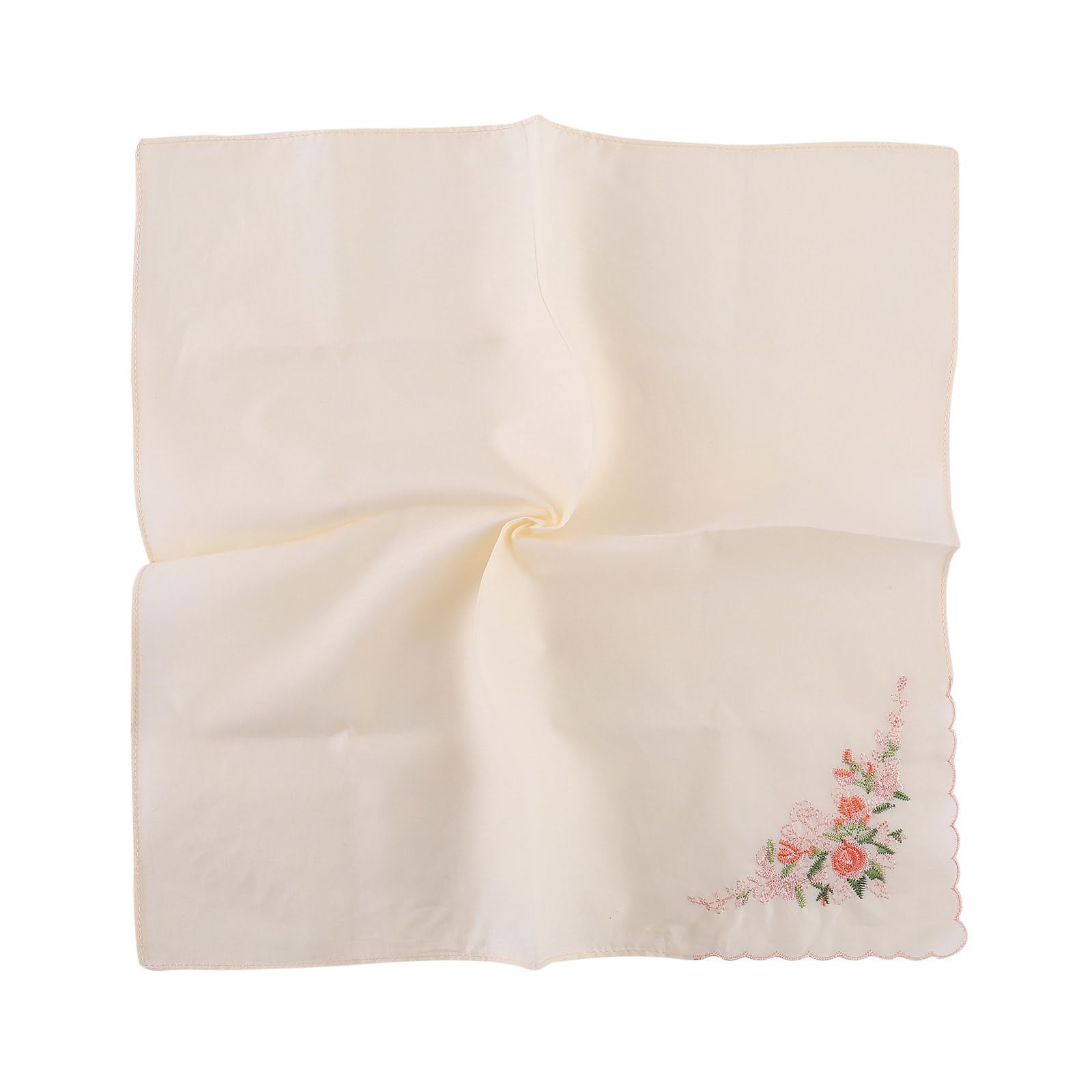 Fentency Embroidery Sweat Absorbent Pocket Handkerchief for Wedding Party Activities Soft and Absorbent Pocket Towel