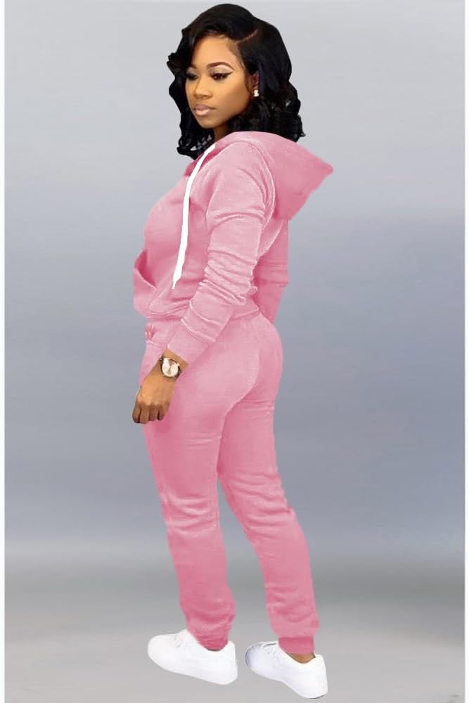 Mrskoala Two Piece Outfits for Women Tracksuit Sweat Suits Workout Jogging Sets Loungewear with Pocket - Image 2