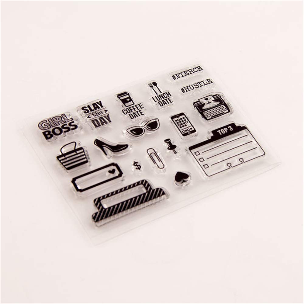 Timbro In Silicone Trasparente Motivo Fata - Per Goffratura, Scrapbooking E Biglietti Fai Da Te - Foto 3