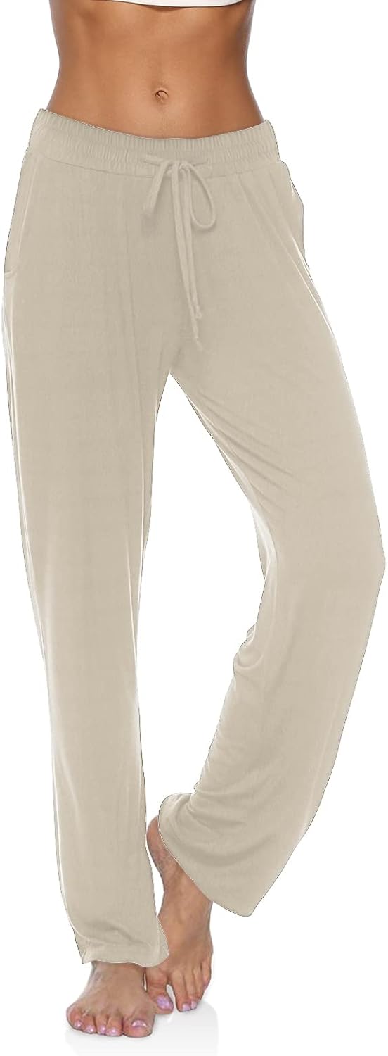DIBAOLONG Womens Yoga Pants Wide Leg Comfy Drawstring Loose Straight Lounge Running Workout Legging - Image 2
