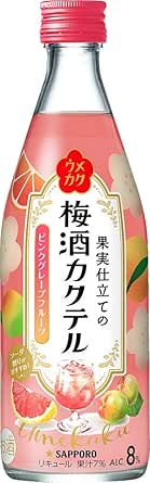 ウメカク 果実仕立ての梅酒カクテル ピンクグレープフルーツ [ 500ml ]