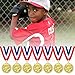 Donrime 12 Pack Baseball Softball Medals for Kids, Golden Metal Medal Awards Baseball Team, T-Ball, Softball, Baseball Game Sports Day Favors Prizes for Boys Children Adults