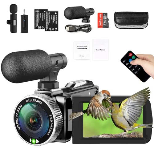 Weochi 4K Video Camera Camcorder - 48MP 30FPS Wireless