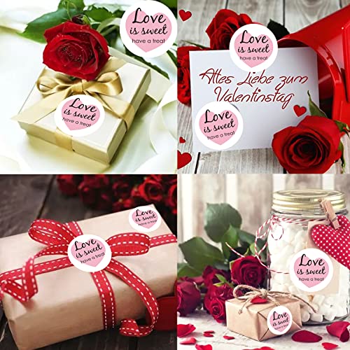 Wootile Love Is Sweet Stickers Have A Treat Labels 2 Inch Wedding Favor Labels Wedding Treat Stickers thumb #1