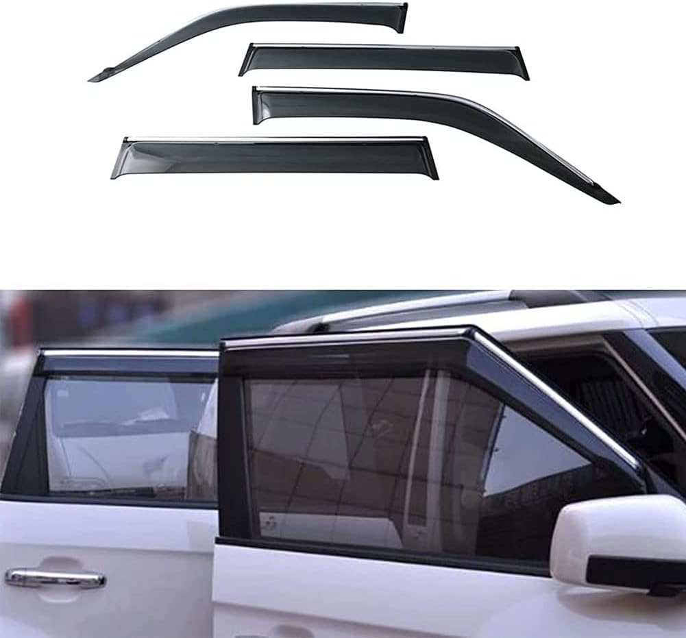 Fengxh Normal 4Pcs Smoke Tint Car Window Deflectors For Kia Soul 2008-2013