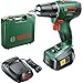 Price comparison product image Bosch PSR 1800 LI-2 Cordless Lithium-Ion Drill Driver Featuring Syneon Chip, 1.5 Ah (with 1 x 18 V Battery)