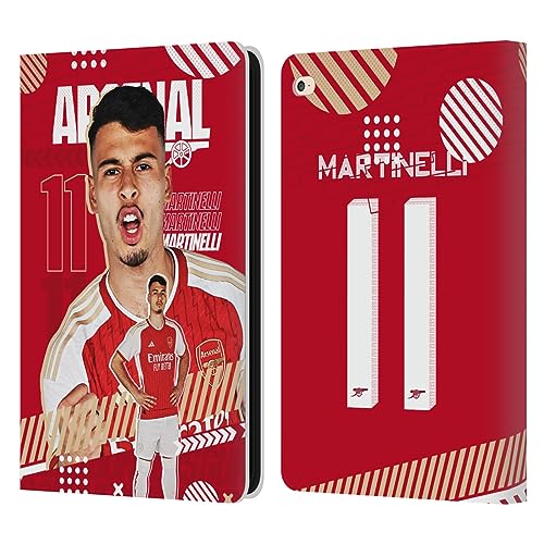 Head Case Designs Officially Licensed Arsenal FC Gabriel 2023/24 First Team Leather Book Wallet Case Cover Compatible with Apple iPad Air 2 (2014)