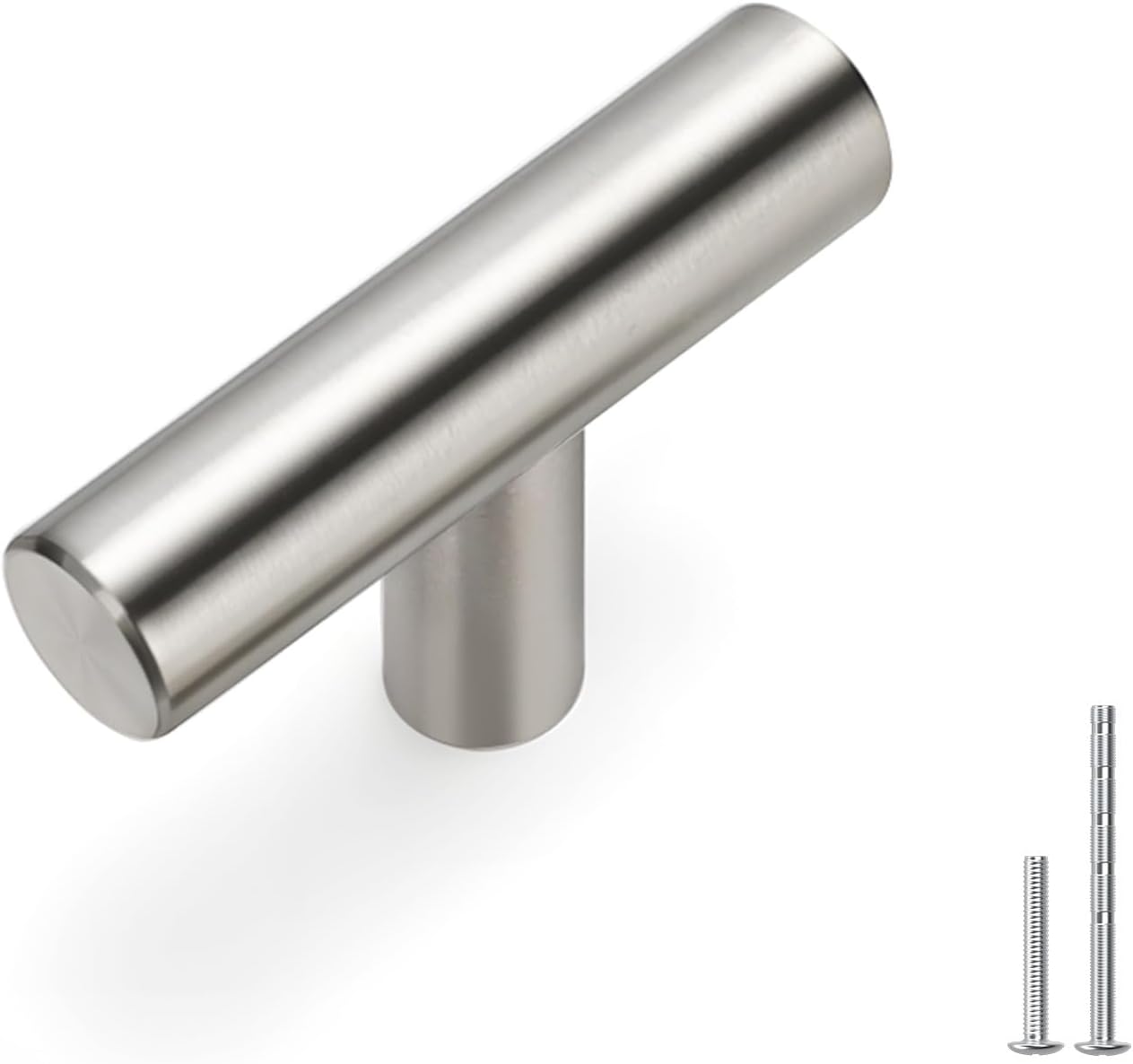 homdiy 20Pack Cabinet Knobs Brushed Nickel Drawer Knobs - 2in Overall Cabinet Door Knobs Single Hole Knobs Modern Cabinet Hardware for Kitchen Cabinets, Dresser Drawers