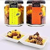 おつまみセット｜燻製と旨味が楽しめる｜ ビールやハイボールに合う｜家飲みやパーティに｜経済産業大臣賞 受賞｜Norte Carta｜いぶりがっことチーズのオイル漬 × ごろっとうまみチーズのオイル漬（燻製＆ナッツ）