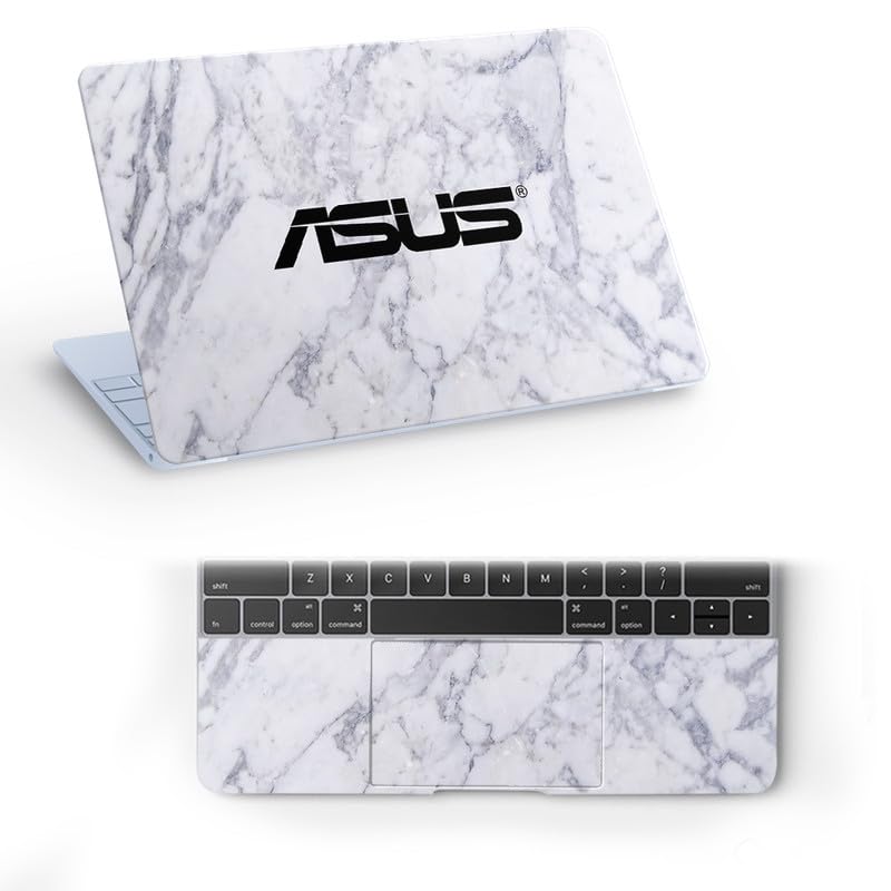 Image of Galaxsia Marble D4 Full Vinyl Laptop Skin /Sticker /Cover for 14 Inches Laptops Laminated-Removable-HD Quality Compatible for Hp-Dell-Sony-Lenovo-Asus etc.(13.8x9.6 Inches)