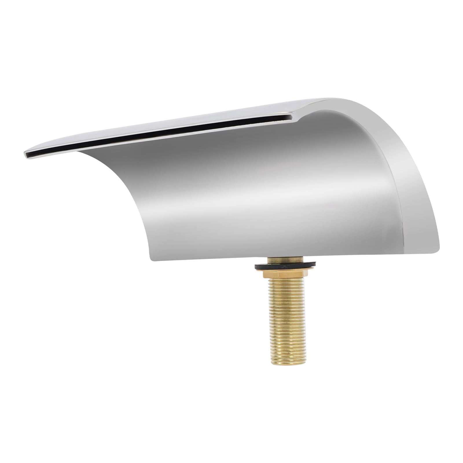 Bath Mixer Tap, Waterfall Style Mixers Tap, Bath Rim Mixer Taps, Spout Length 24cm, Suitable for Bathrooms, Kitchens, Washrooms and Hotels