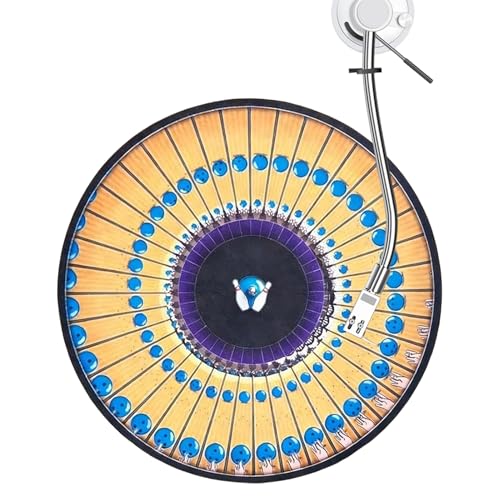 Base Deslizante para Tocadiscos,30 Cm Fieltro Antideslizante Efecto Visual - Base para Plato Tocadiscos Y Slipmats DJ | para Familia, Amigos, DJs, Amantes De La Música, Arte Y Escucha Musical