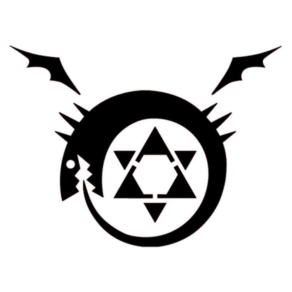 3D Stickers Fullmetal Alchemist Anime Car Stickers and Decals 1410.6cm Car Body Window Stickers for Cars Car Styling Black