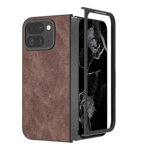 AGENIUS�EFor Pixel 11 Pro Fold �P�[�X �ϏՌ� �J�o�[ PU���U�[ �V���v�� ���� ������ �ی�P�[�X �������(�R�[�q�[)