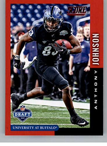 2019 Score NFL Draft Red Football #22 Anthony Johnson Buffalo Bulls Official NFL Trading Card From Panini