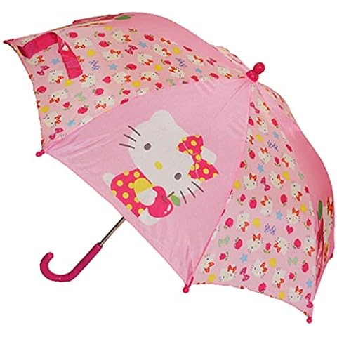 alles-meine.de GmbH Regenschirm - Hello Kitty - Ø 66 cm - Kinderschirm - Katze/Kätzchen pink Cover