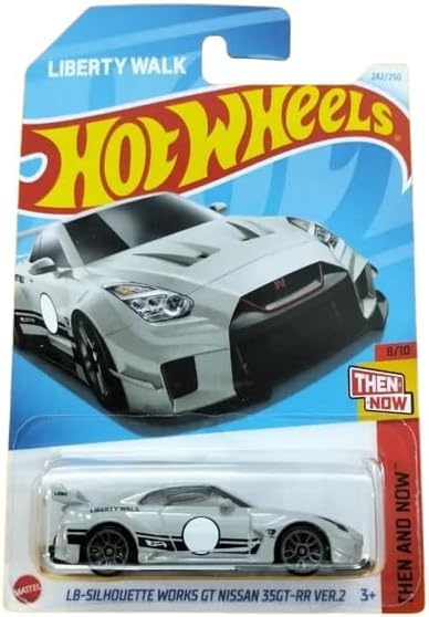 Hot WheelsLB-Silhouette Works GT Nissan 35GT-RR Ver.2, Gray, Then and Now 8/10