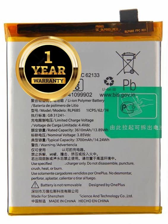 Image of Original BLP685 Battery Compatible with Oneplus 6T / Oneplus 7 (A6010 A6013)