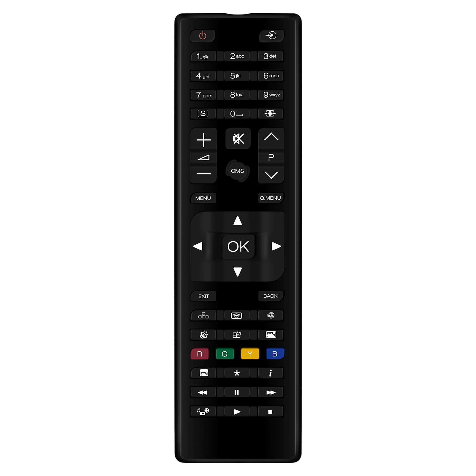 ALLIMITY RC4878 Remote Control Replce Fit for Hitachi Finlux Kimex MAXELL Vestel UHD7510BK UHD8610AEPC UHD7510BK VW55X501 VW49U453/5 VW55X503B/5 MPD-HM75HD CTL-43DS4KV CTL-65DS4KV IF55T633/6