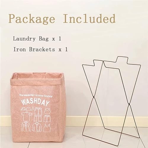 Gibz Laundry Basket Removable Foldable Large Cloth Hampers For Laundry Toy Storage Basket With Lid Handle Stand Yellow #TOP5