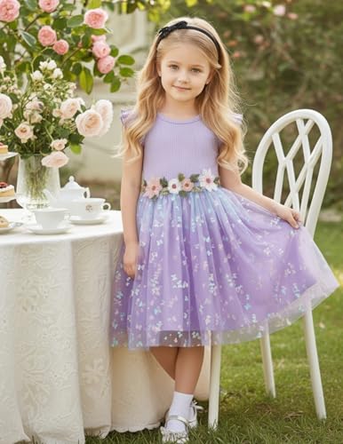 Image of PATPAT Girls Tulle Tutu Party Birthday Princess Formal Fancy Princess Dress