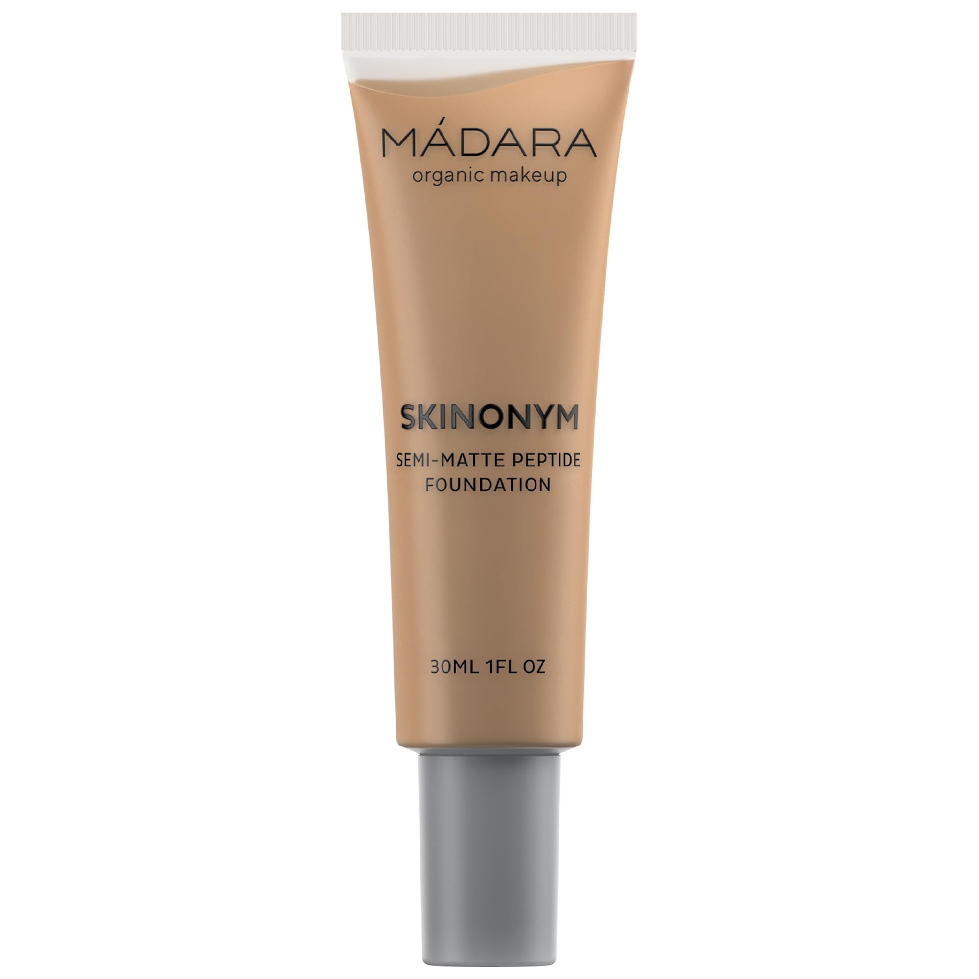 MÁDARA Skin Care biologico | Fondotinta peptidica semi-opaca SKINONYM #60 OLIVE, potenziato da peptidi che supportano il collagene, finitura semi-opaca, si adatta alla consistenza della pelle - 30 ml