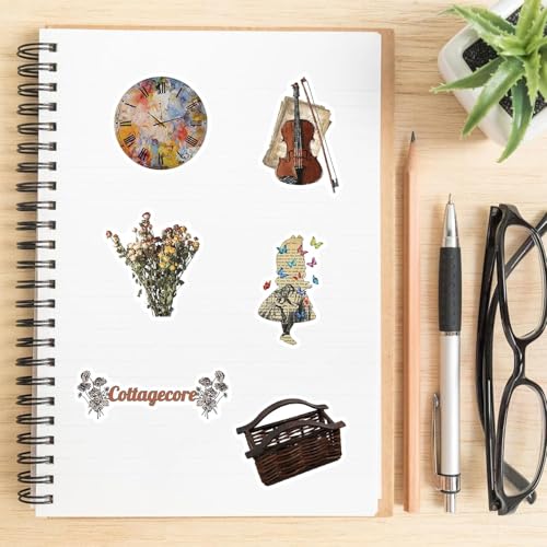 Image of Aesthetic Retro Stickers Pack 50PCS, Cute Vintage Vinyl Waterproof Boho Stickers Scrapbooks, Laptops, Guitars, Phones, Pads, Skateboards, Bicycles, Motorcycles, Helmets (Camera Sticker)