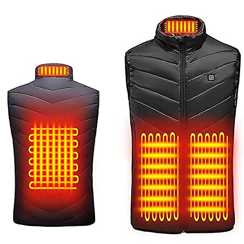 Heated Vest for Men and Women Plus Size USB Rechargeable Heating Jackets Warm Puffer Coats(Battery Pack Not Included)2