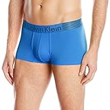 Calvin Klein Men's Iron Strength Micro Low Rise Trunk, Stark Blue, Large