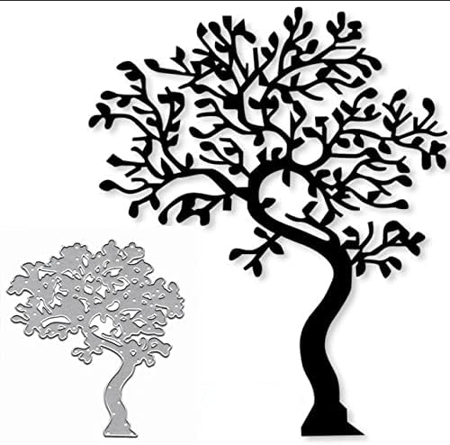 Miniatura 3 de Big Tree - Troqueles de metal para álbumes de recortes, acero al carbono, decorativo, 5.63 x 4.68 pulgadas