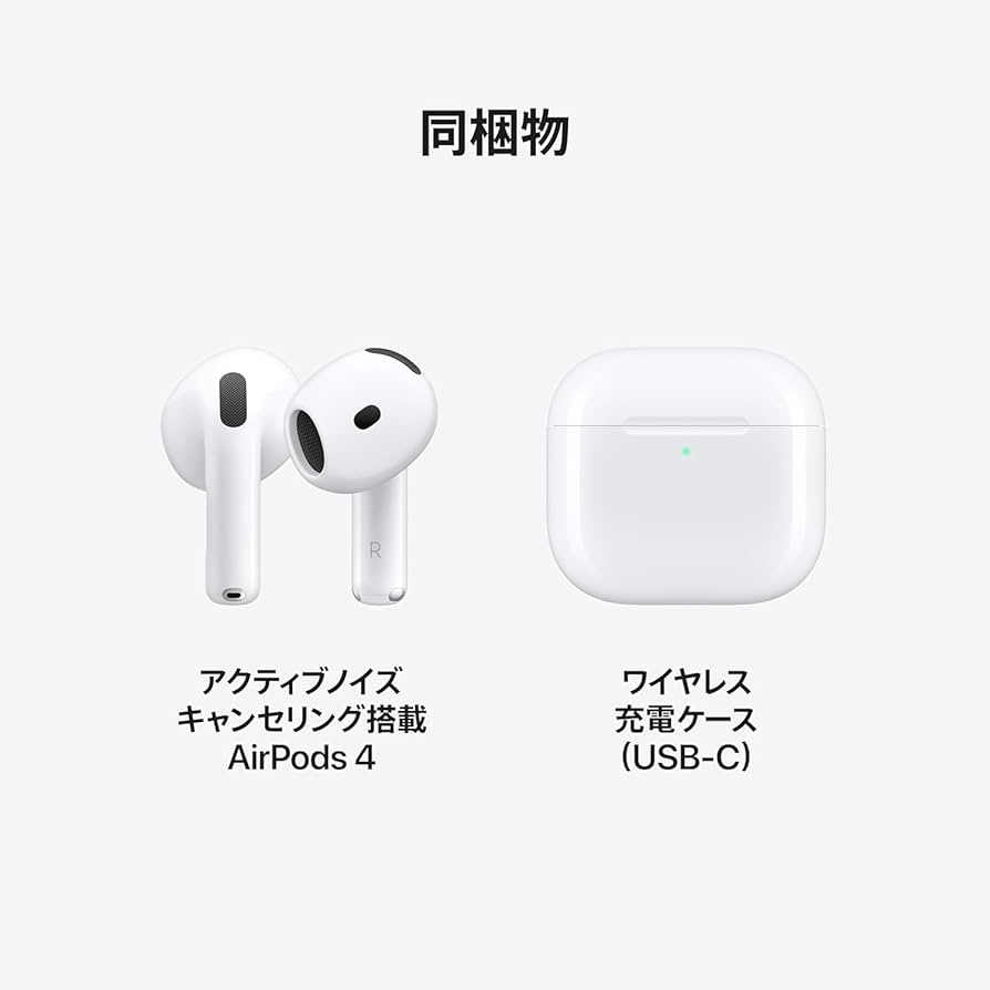 Amazon.co.jp: Apple AirPods 4ワイヤレスイヤーバッド、Bluetooth