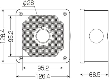 Amazon.co.jp: 防犯カメラ取付ボックス 露出用四角 PV4B-BLNF カラー