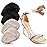 Riootlnm Metatarsal Pads, Ball of Foot Cushions, Heel Pads Inserts for Too Big Shoe, Reduce Foot Pain, No Slip Heel Grips Liners Pads for Loose Shoe, Blisters (2pairsbeige+Black)