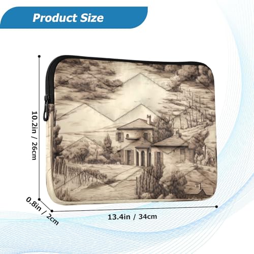 Funda para portátil 13-14 pulgadas impermeable con diseño vintage miniatura 3