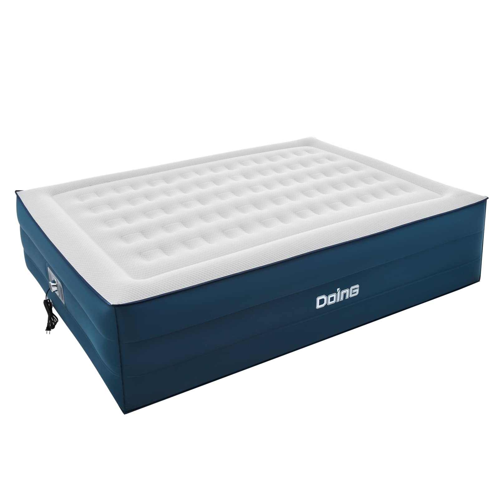 DOING Airbed Queen Size TPU Camping Inflatable Air Mattress with Built