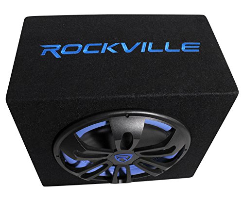 Rockville Rvb12.1A 12 Inch 500W Active Powered Car Subwoofer+Sub Enclosure Box #TOP2