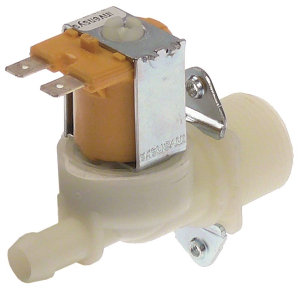 Robinet droit sortie 11,5 mm entrée 3/4 résout panne remplissage électrovanne plastique 24 VAC