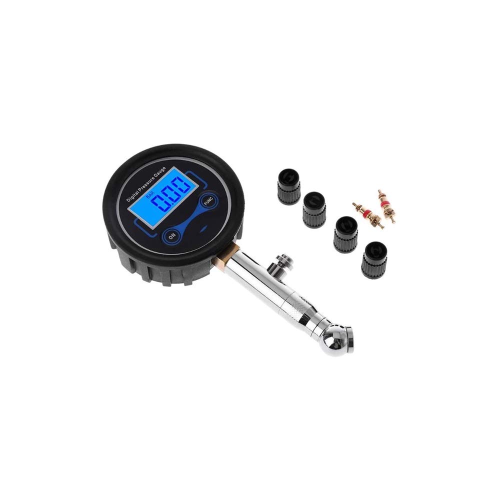 AGAATI Manómetro, verificación, manómetro Digital de Alta precisión y Servicio Pesado de 200 PSI - Precisión Profesional