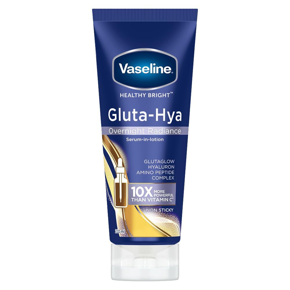 VaselinGluta-Hya Overnight Radiance Lotion + Dewy Radiance, 200ml Combo, 200 ml (Pack of 1) - Image 3