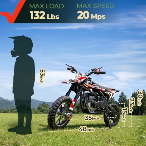 Image of FRP FX40 Gas Dirt Bike for Teens 40cc 4-Stroke Dual Disc Brake Off Road