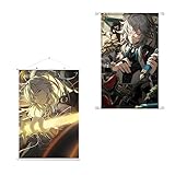 Hilichurl Jing Yuan Poster Star Rail Before Dawn Hanging Painting Light Cones Scroll Hanging Ornament Wall Decor